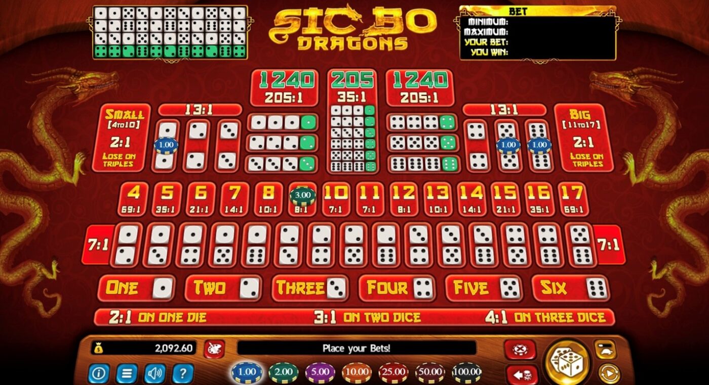 Hướng dẫn cách chơi Sic Bo tại casino